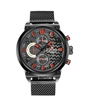 ساعت مچی مردانه ناوی فورس NAVIFORCE NF9068S B/R/B