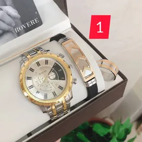 ست ساعت والار و انگشتر و دستبند مردانه 245290350