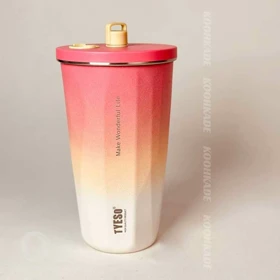 ماگ اسموتی استیل تایسو TYESO 600ML (صورتی)