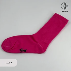 جوراب هپی ساق بلند (صورتی)