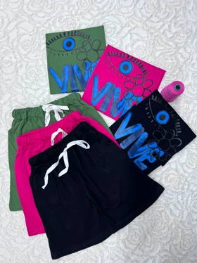 ست تیشرت شلوارک چشم