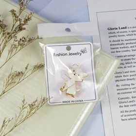 گل سینه زنانه مدل گربه ملوس کد G_Lnd_514