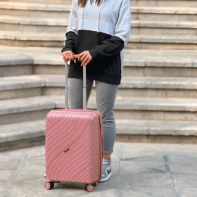 چمدان وارداتی مندوزا مدل MENDOZA - MDZ836 SERIES سری سه عددی (به همراه چمدان آرایشی هدیه)