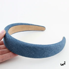 تل دخترانه طرح جین 3.5 سانت (آبی)