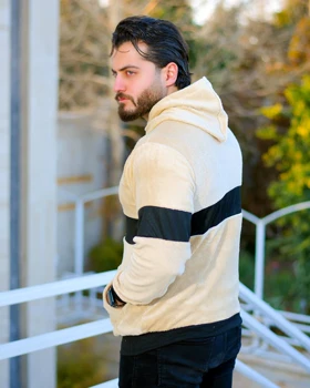 سویشرت مردانه تدی مدل Andrew (کرم)
