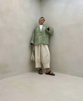 مانتو آستین سه ربع