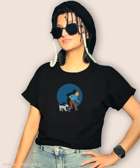 کراپ زنانه طرح تن تن کد 951