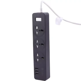 چند راهی برق ارت دار سه سوکت و سه یو اس بی پرووان PPS615U