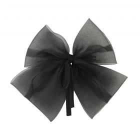 گیره مو فرانسوی مدل توری (مشکی)