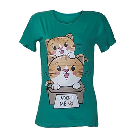 تیشرت زنانه ویسکوز طرح گربه