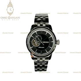 ساعت مچی سیکو پریسیج اتوماتیک صفحه مشکی اوپن هارت Seiko Presage
