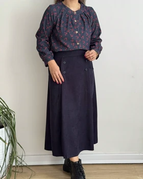 دامن مخمل کبریتی 4