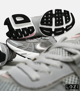 کفش کتانی زنانه طوسی صورتی Nike cushlon