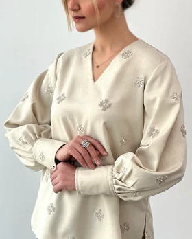 شومیز سنگ‌دوزی