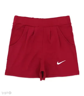 ست شلوارک و کراپ نخی anamax آنامکث کد 032 طرح Nike