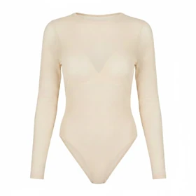 بادی حریر مه جامه رنگ کرم کد 200