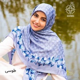 روسری ابریشم مودال گل‌دار الوی