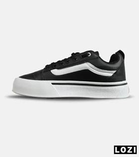 کفش اسنیکرزمردانه زنانه مشکی سفید VANS مدل 8072