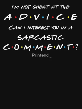 دورس سریال فرندز طرح sarcastic commentfriends