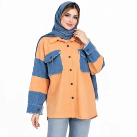 کت زنانه کتان و جین اسپرت