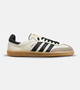 کفش کتانی مردانه زنانه کرم مشکی مدل 7300 ADIDAS Samba
