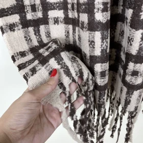 شال پاییزه موهر طرح مربعی 20519