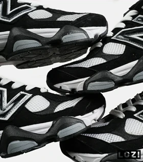 کفش کتانی مردانه و زنانه سفید مشکی NEW BALANCE 9060