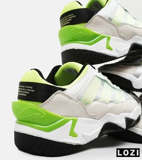 کفش کتانی مردانه سفید سبز ADIDAS niteball 2.0
