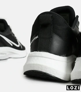 کفش کتانی مردانه مشکی سفید NIKE zoom x