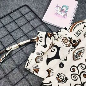 مانتو لینن دخترانه جلو باز