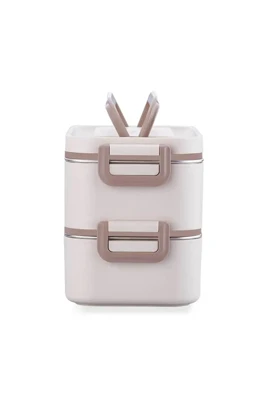 ظرف حمل غذا KORKMAZ مدل Essentials Warm استیل ضدزنگ - کرم