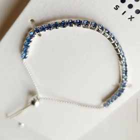 دستبند جواهری آبی