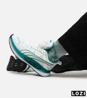 کفش کتانی ورزشی مردانه و زنانه سفید سبز PUMA