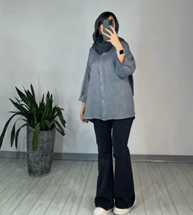 مانتو جلو دکمه لیا