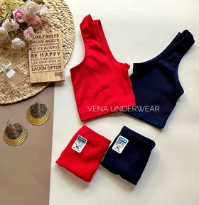 ست نیم‌تنه شورت کبریتی نخی