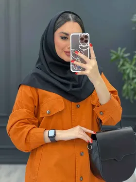 مانتو لینن پایین پرچ دار