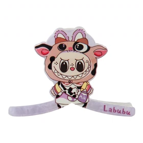 کلیپس زنانه طرح لبوبو (بنفش)