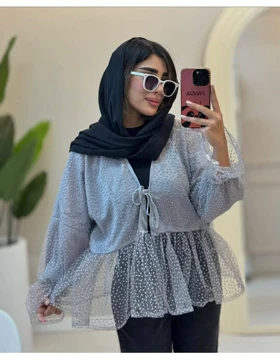 مانتو عروسکی گره‌ای مجلسی