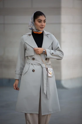 بارانی سوپر سانتانا ژیله دار بلند