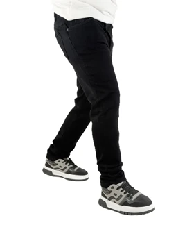 شلوار جین مردانه اسلیم فیت رنگ مشکی ronak black barret