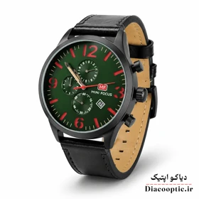 ساعت مچی مردانه اورجینال موتور ژاپن برند مینی فوکوس سه موتور مدل Mf0003G.01 بند چرم
