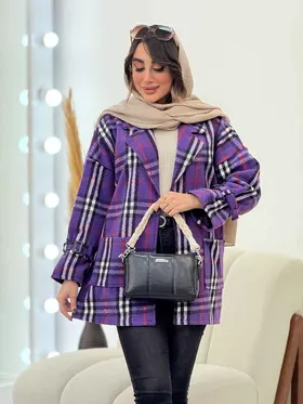 پالتو چهارخونه فرشته