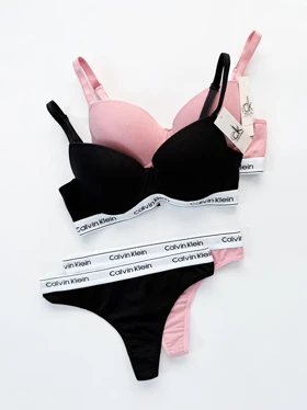 ست شورت بکلس و سوتین فنر دار کلوین کلاین Calvin Klein