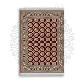 فرشینه از جنس پارچه هازان مخمل ترک طرح سنتی و مدرن برند دفه کد DAMG275