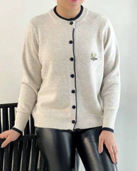 ژاکت بافت مینیمال گل کد 5239