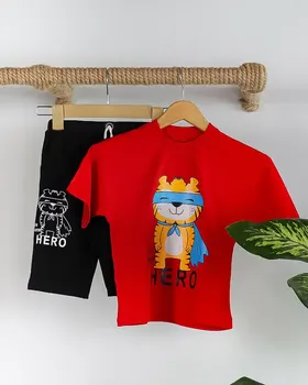 ست تیشرت و شورتک چاپی HERO