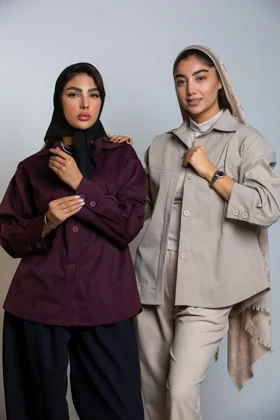 بارانی کتان پارکا مانلی