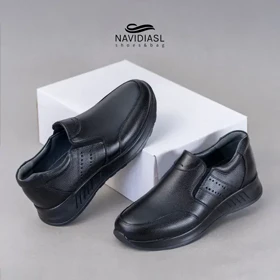 کفش مردانه چرم اسپرت طبی کد 6005008