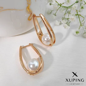 گوشواره مینیمال مرواریدی ژوپینگ