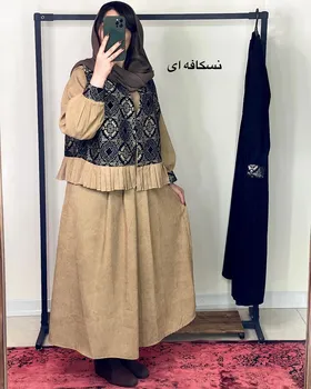 پیراهن و وست سوزن دوزی
